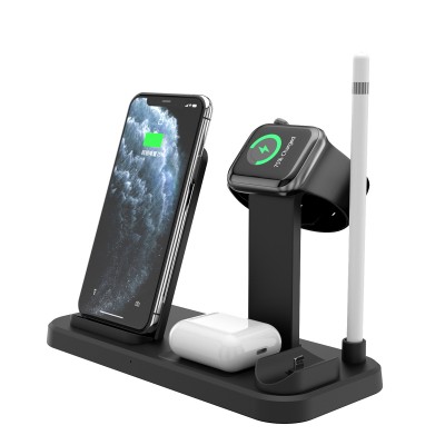 wireless charging station stand for apple products with usb type-c port